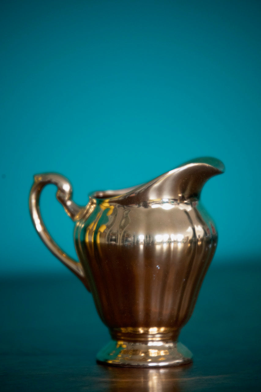 Crown Devon Gold lustreware coffee service